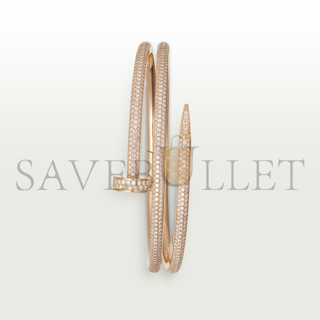 CARTIER JUSTE YELLOW GOLD UN CLOU BRACELET N6708617